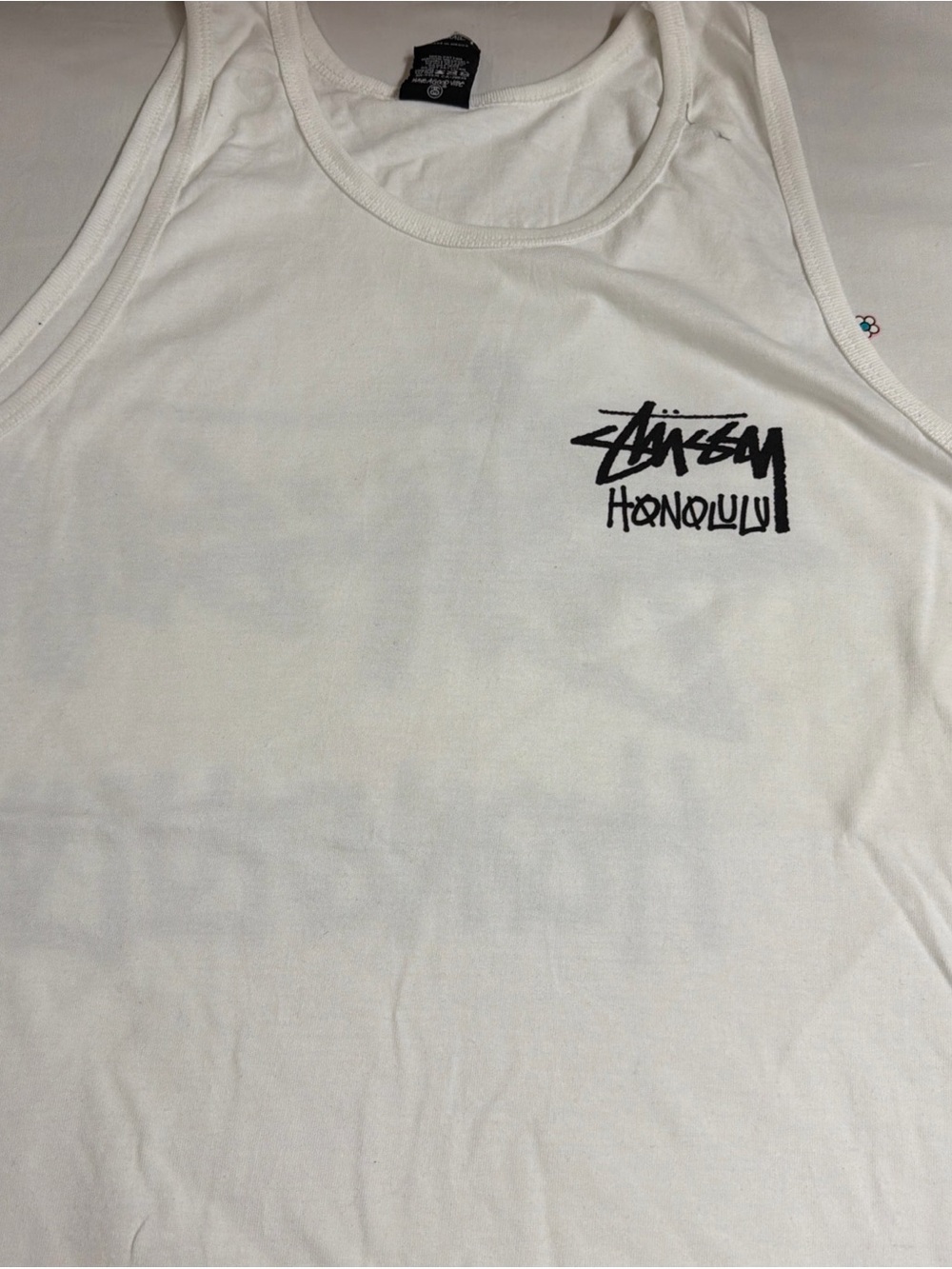 Honolulu White Tank Top - Men's